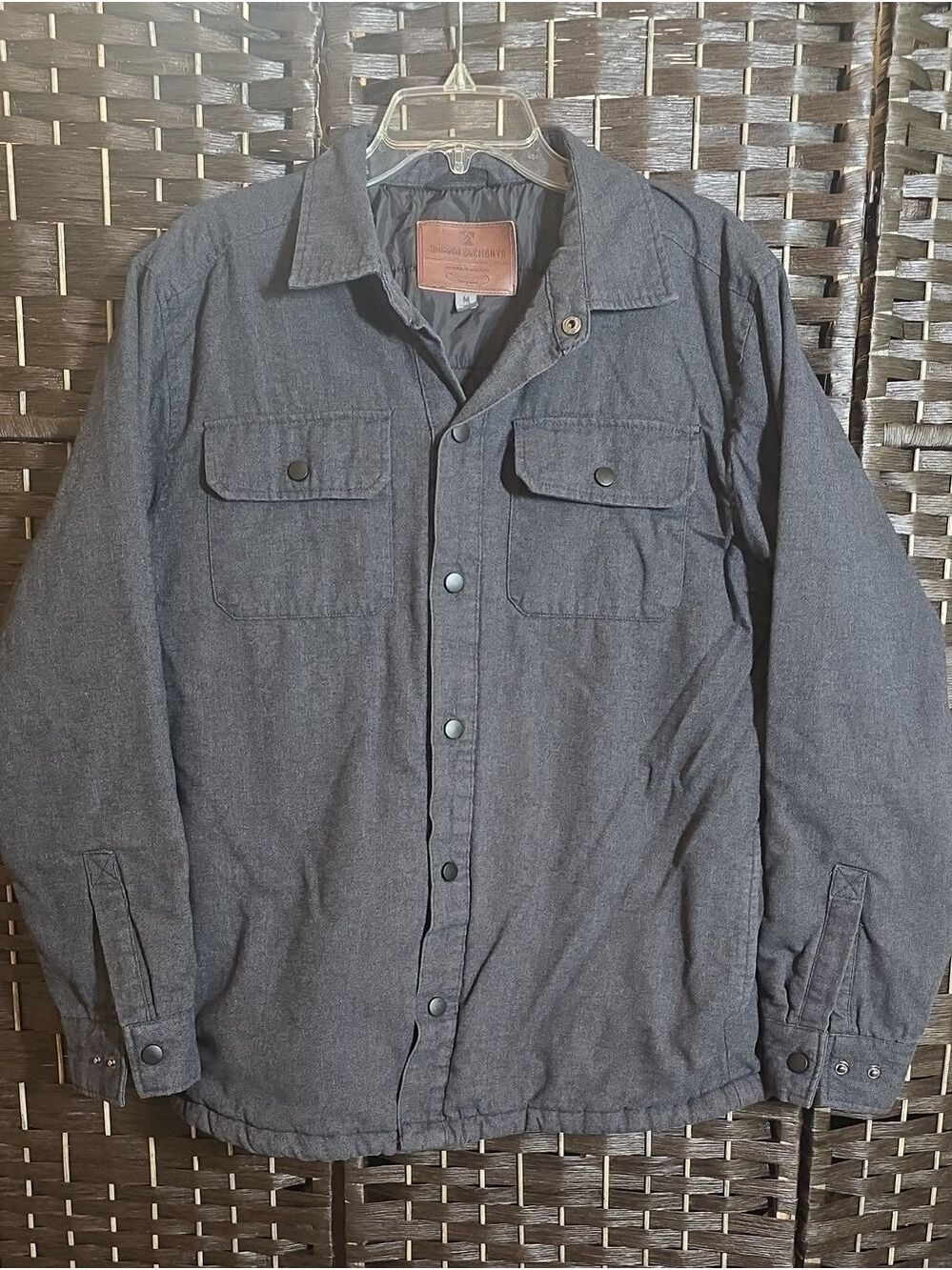 Rugged Elements Charcoal Grey Insulated Shirt Jacket Shacket Medium